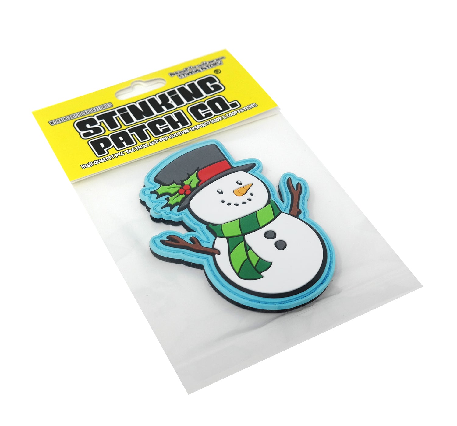 Snowman Hook and Loop PVC Rubber Patch